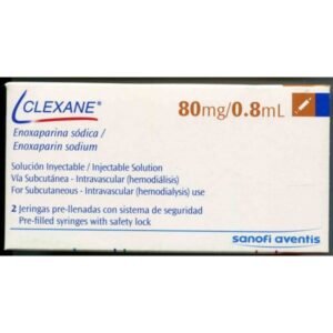 CLEXANE 80MG / 0.8ML  PFS  (ENOXAPARIN SODIUM 80MG INJ)