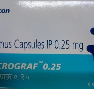 TACROGRAF 0.25MG CAP