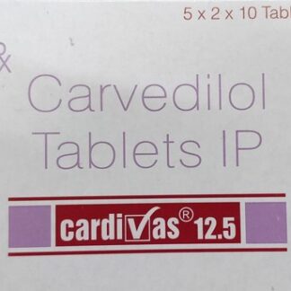 CARDIVAS 12.5MG TAB