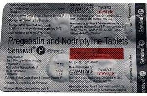 SENSIVAL P 75MG/10MG TAB