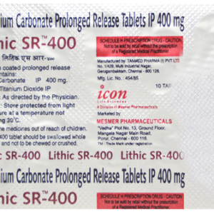 LITHIC 400MG TAB SR