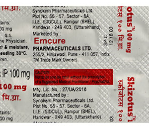 SKIZOTUS 100MG TAB